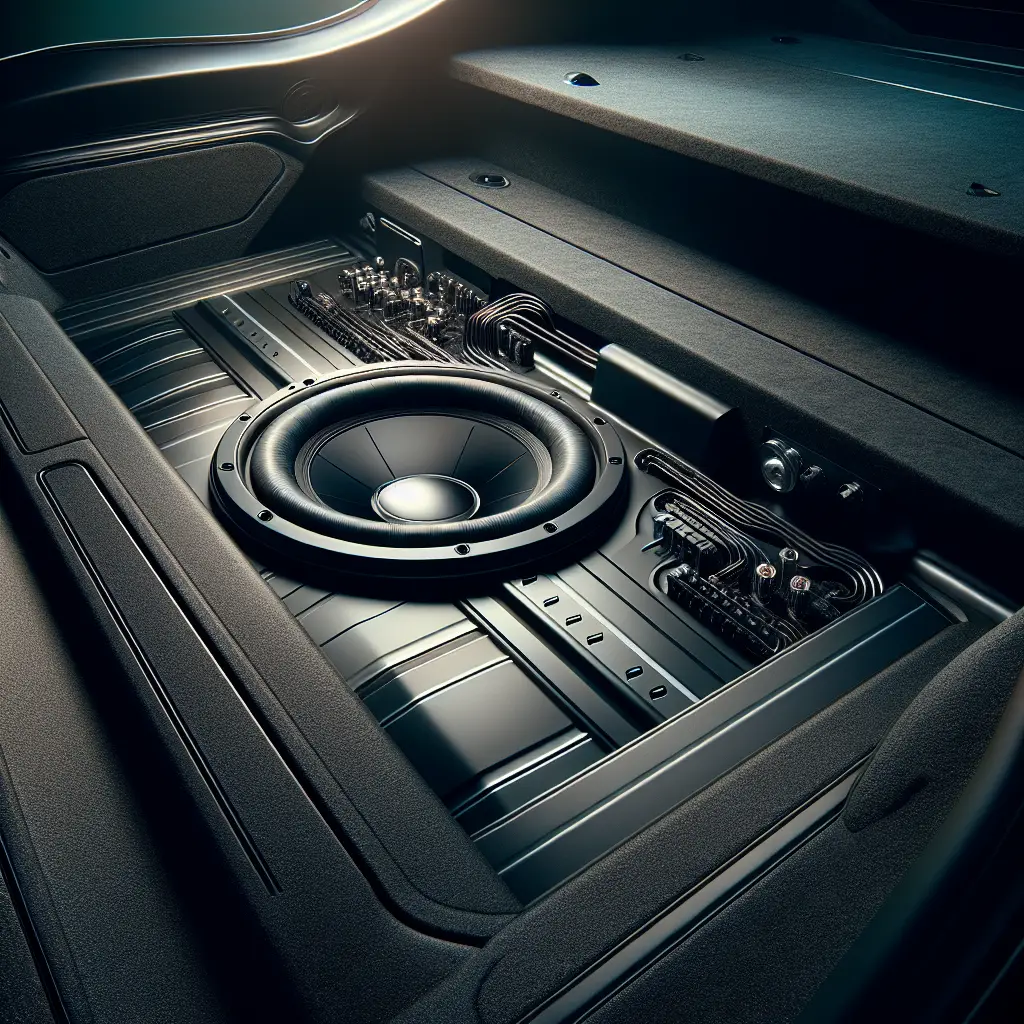 The Benefits of Subwoofer Box Carpeting 2 Up close subwoofer baffle